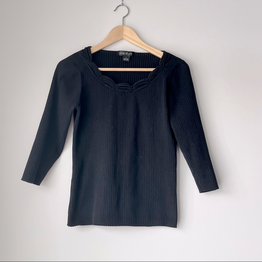 Black August Silk Sweater